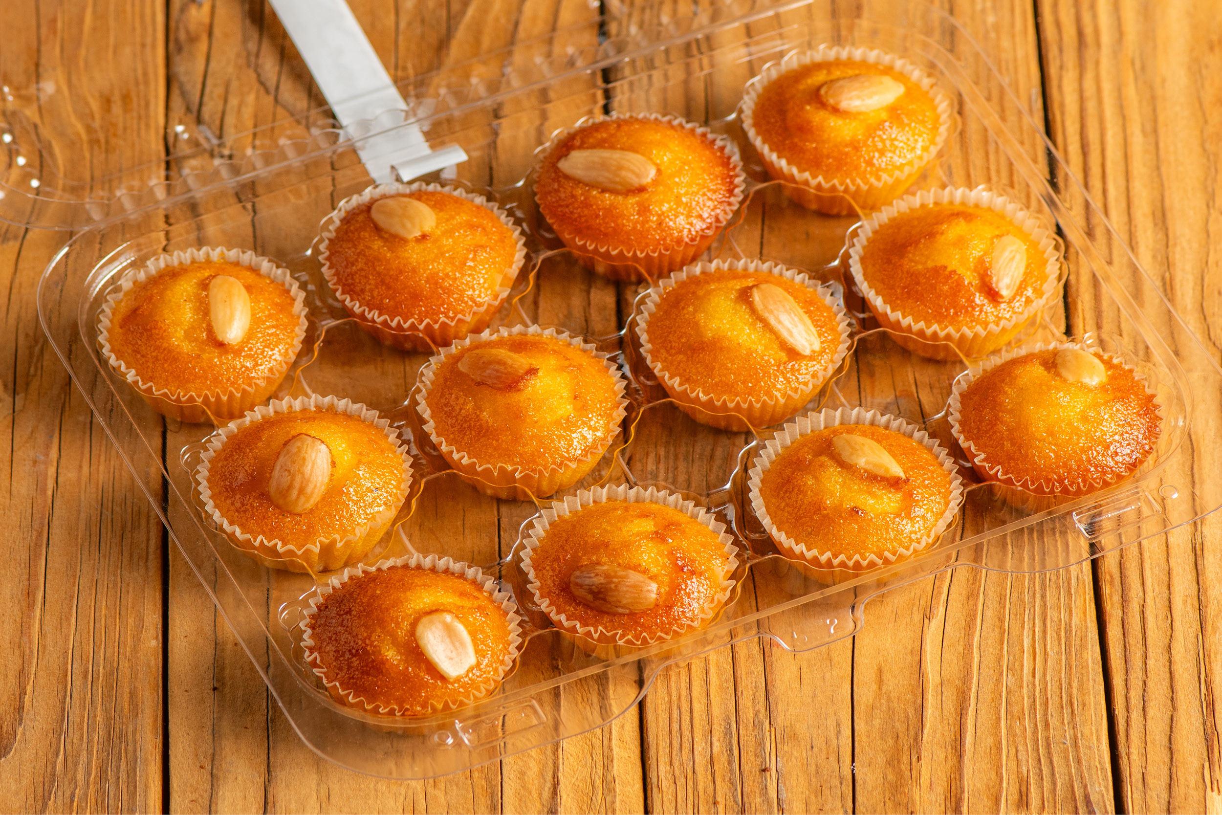 Basboosa cupcakes