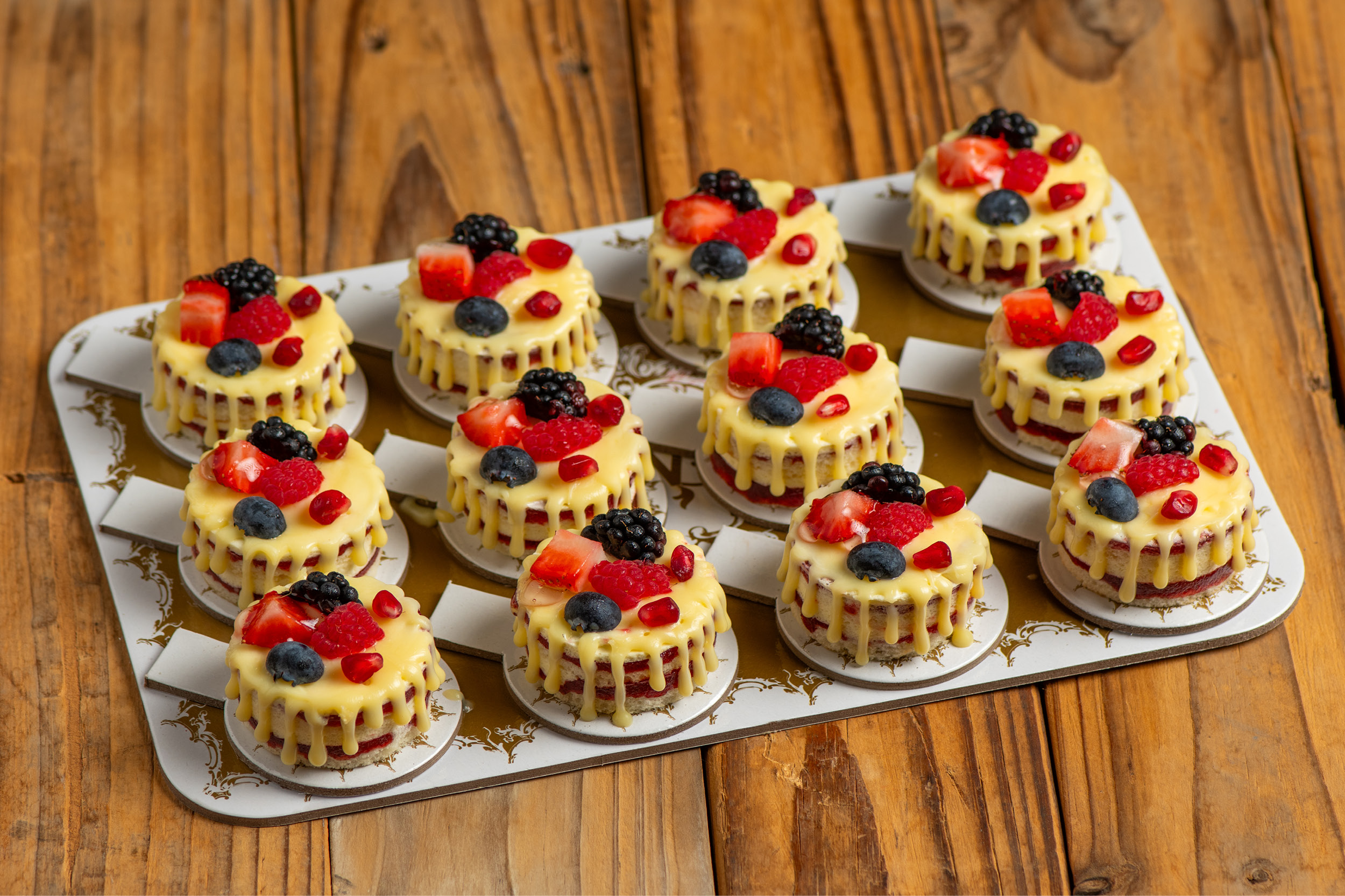 Vanilla berry bites