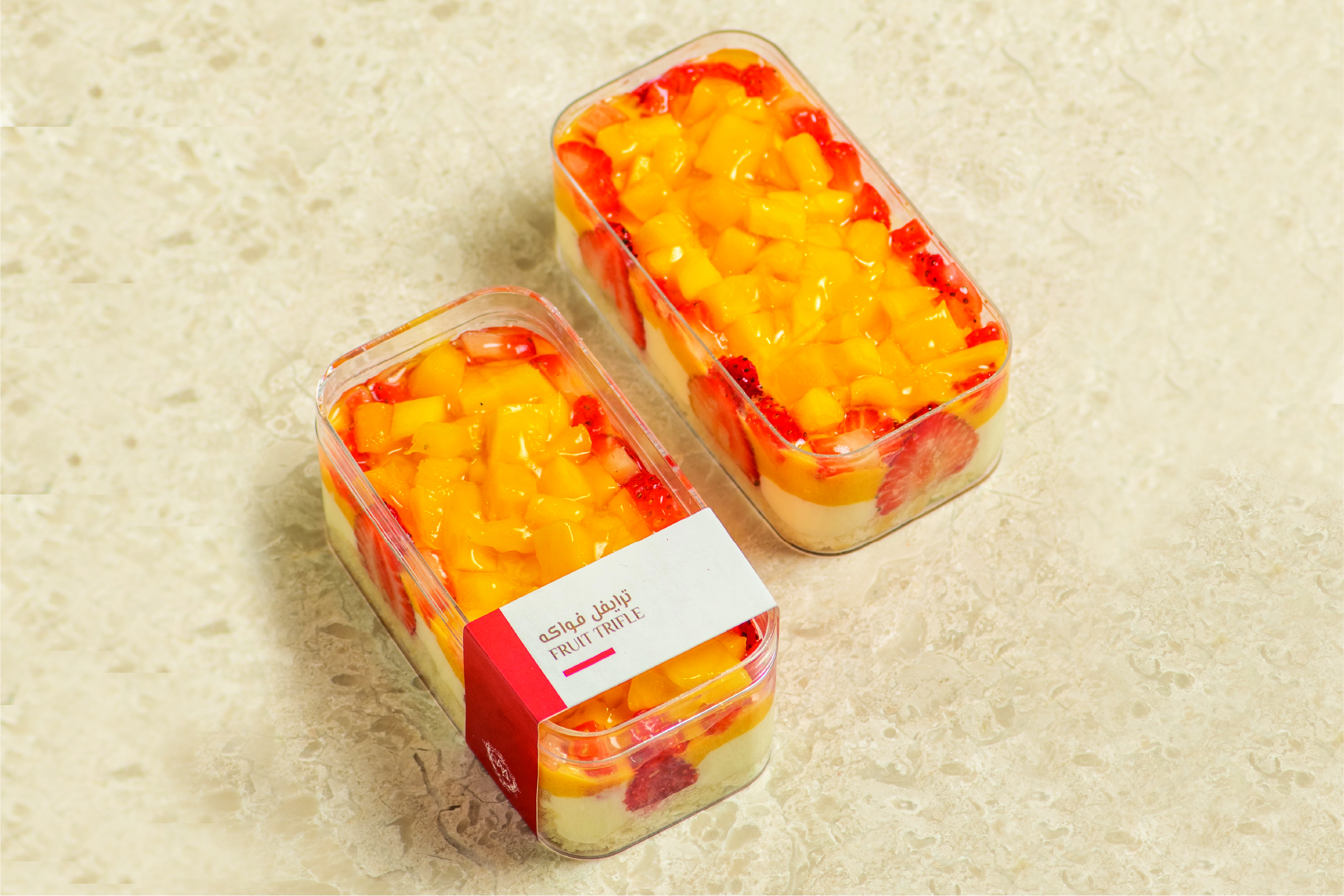 Mini fruit trifle