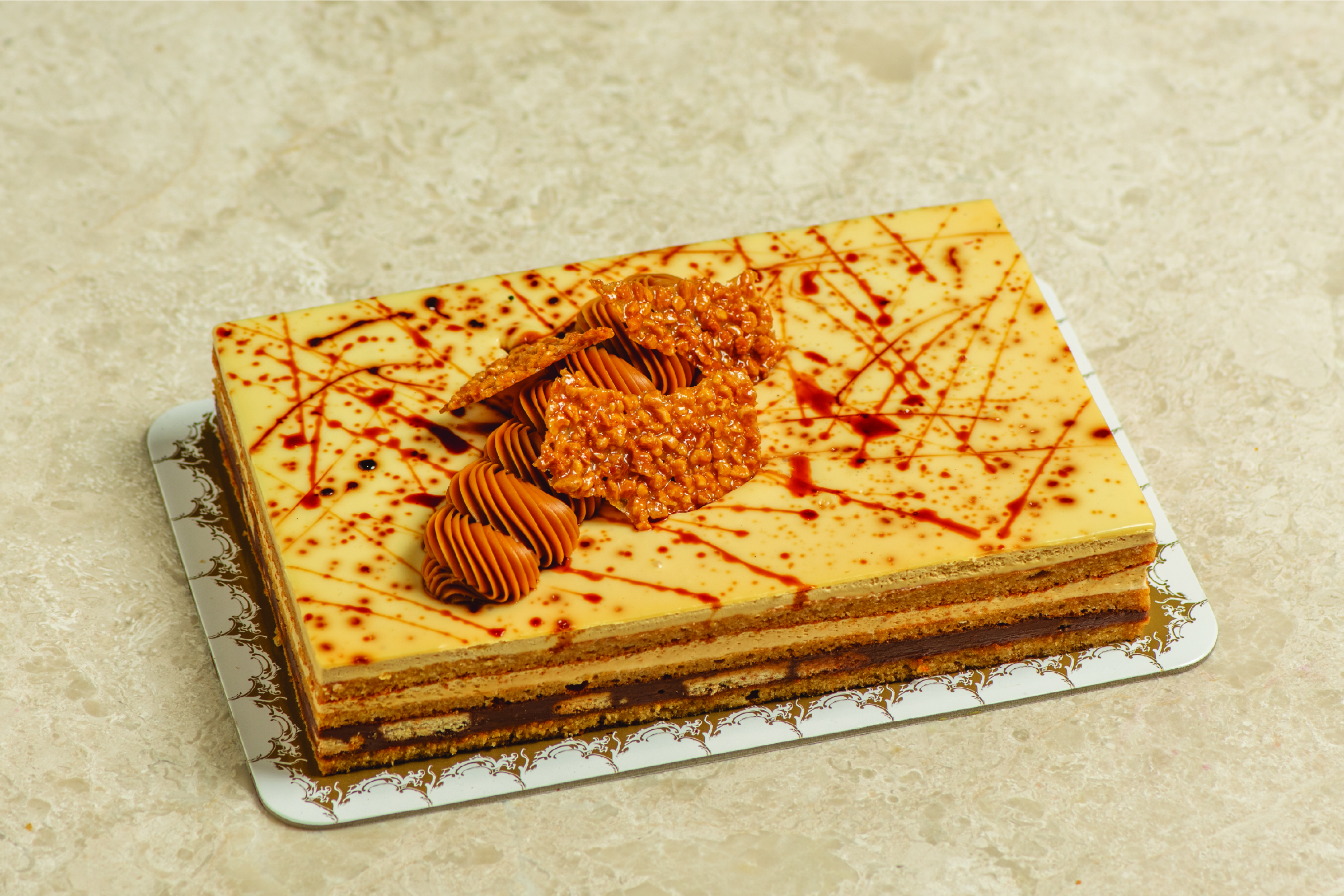 Caramel crumble