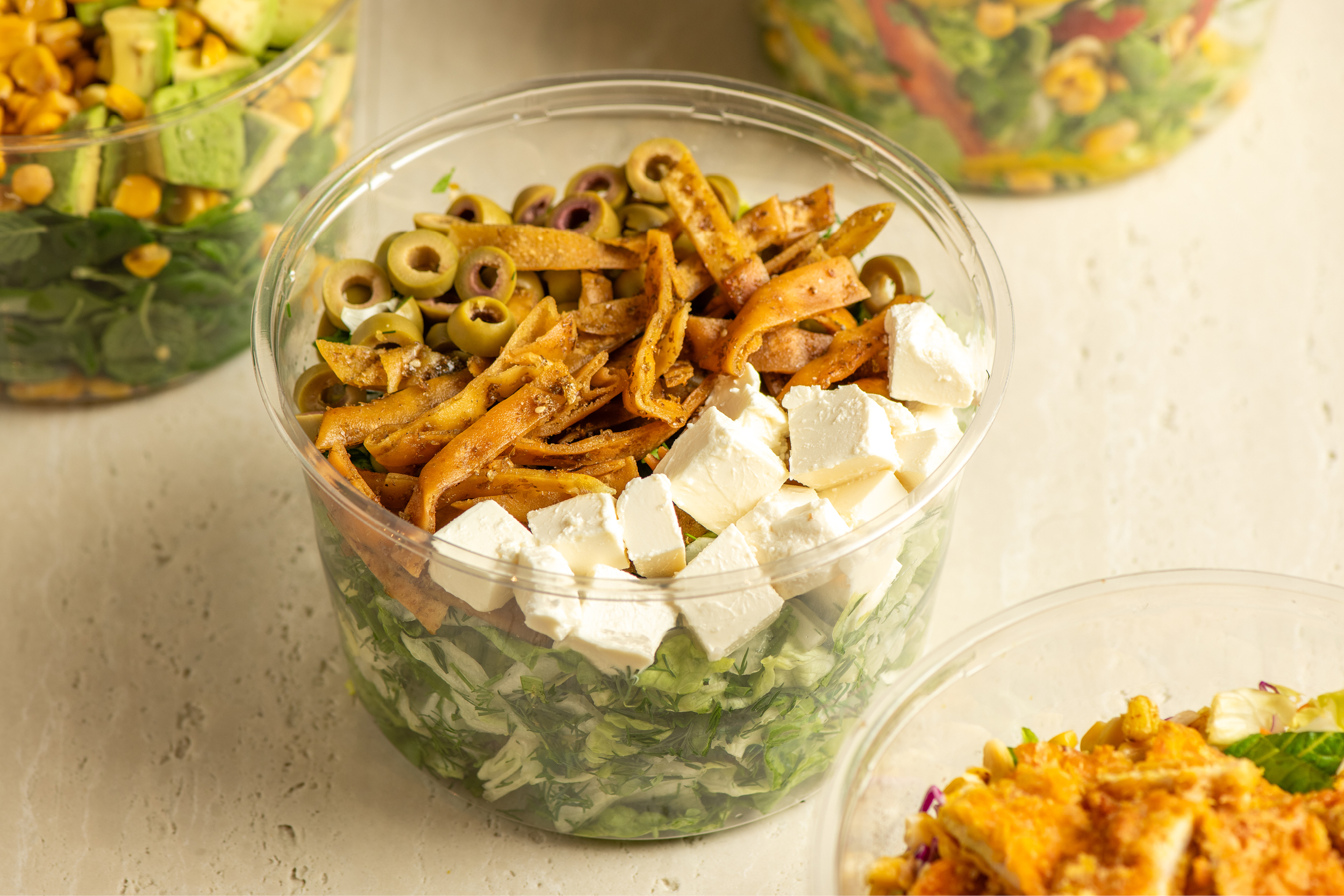 Olive zaatar salad